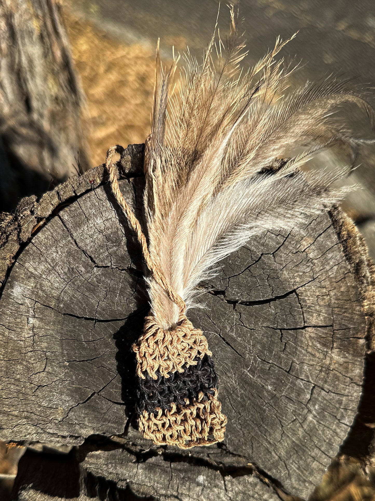 Dilly Bag Necklace + Free Emu Feather Bundle