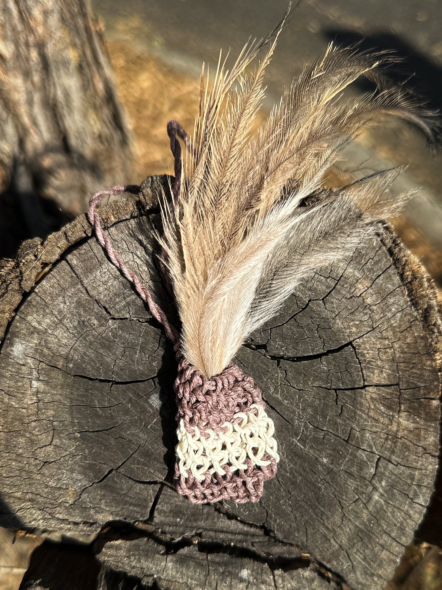 Dilly Bag Necklace + Free Emu Feather Bundle