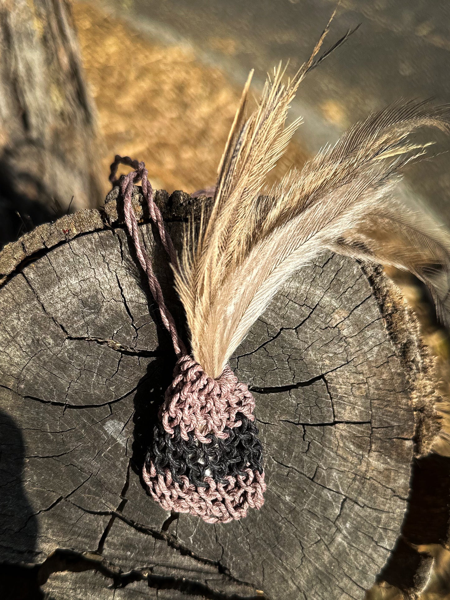 Dilly Bag Necklace + Free Emu Feather Bundle