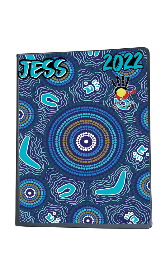 2022 Custom Diary A4- Ocean Blues PRE ORDER